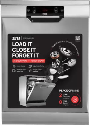IFB Neptune SX1 Free Standing 15 Place Settings with Germ-Free Hygienic Wash, Made for Indian Kitchens, Steam Drying, Energy Efficient Dishwasher IFB Neptune SX1 Free Standing 15 Place Settings with Germ-Free Hygienic Wash, Made for Indian Kitchens, Steam Drying, Energy Efficient Dishwasher